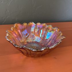 Vintage Carnival Glass Candy Dish