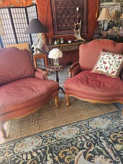 French Bergère Armchairs