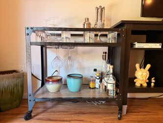 Bar / Beverage Cart - Serving Table