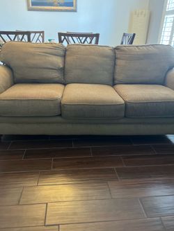 Brown used sofa