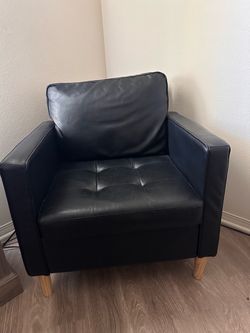 Black arm chair