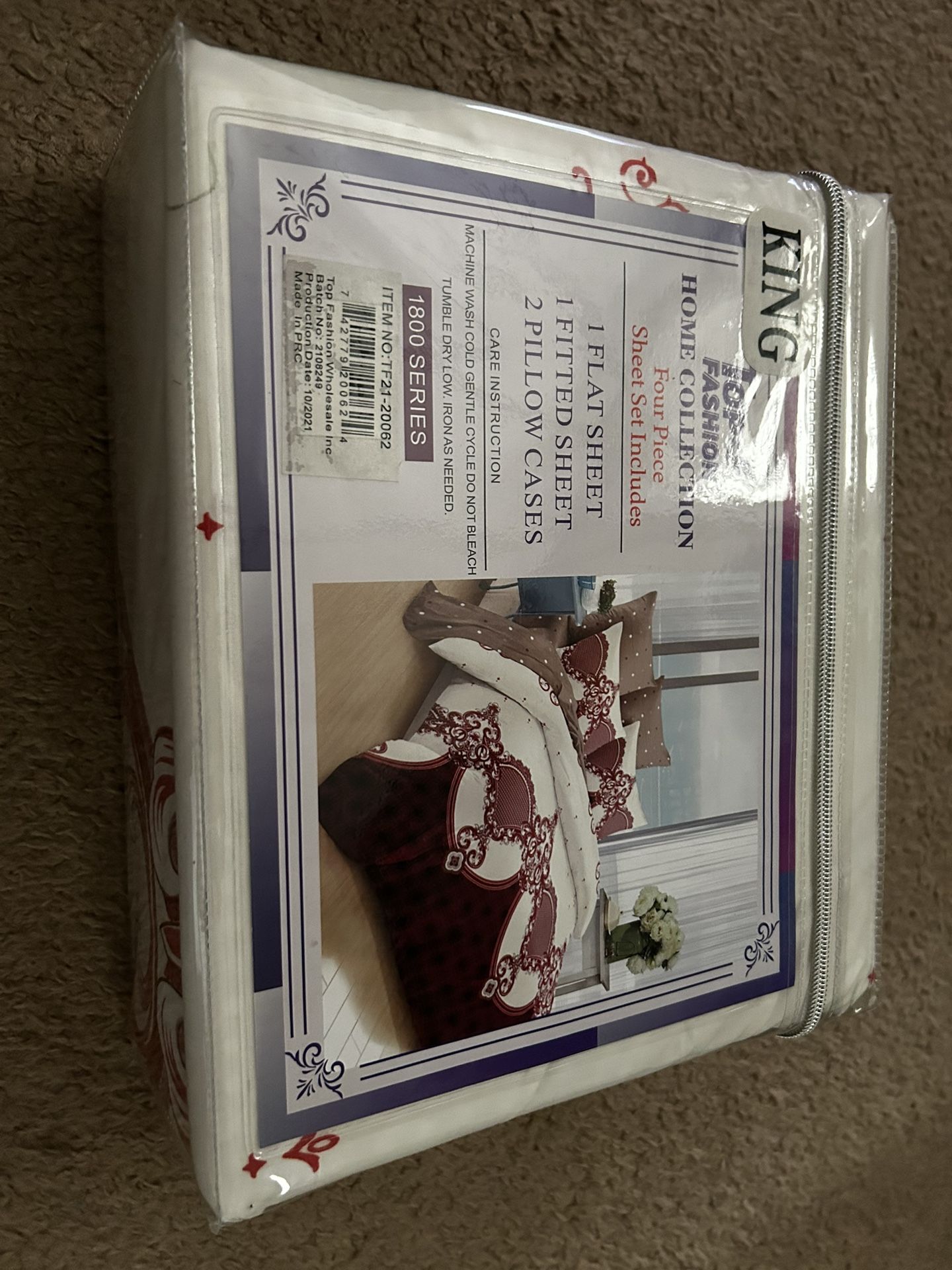 King Size Bedsheets Set 4 Pcs