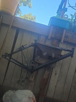 Magna bike frame ,chain ,front and rearderailleurs,back brakes