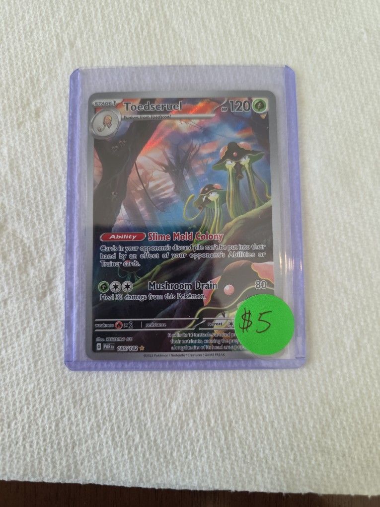 Toedscruel - 185/182 - illustrative Rare - Paradox Rift - Pokemon TCG