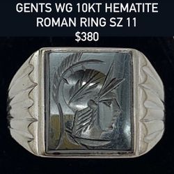 Gents Ring Hematite Warrior Ring #25611