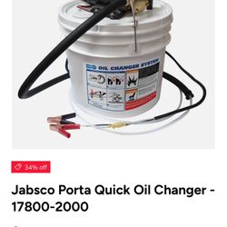 Jabsco Porta Quick Oil Changer 