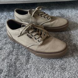 Vans Men’s Casual Shoes, Beige Canvas Size 11