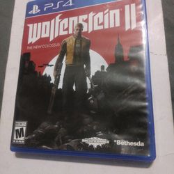 PlayStation 4 Game Wolferstein 2 Used