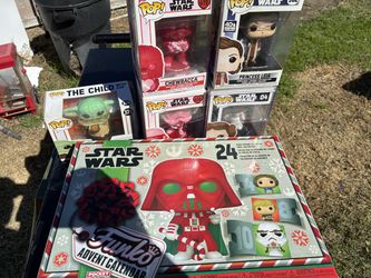 Star Wars advent calendar and funkos