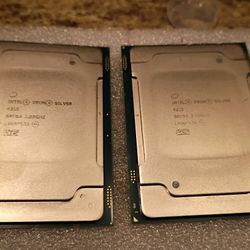 2 Intel Xeon Silver 4215 CPU's 8 core 16 Thread 3.5ghz Turbo