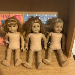 3 American Girl Dolls