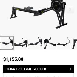 BLACK CONCEPT2 ROWERG ROWER - PM5
