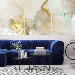 YELLOW SMOKE CANVAS PAINTING