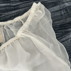 Chaser sheer white mini nightgown Size M