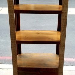 Two (2) Antique Style Pier Bookshelves Tower 4 Drawer Like NEW