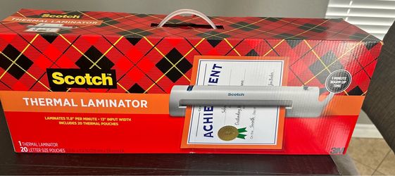 New Scotch Thermal Laminator includes 20 pouches