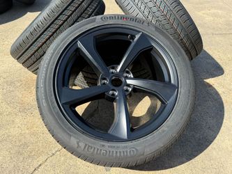 4x 2026 Tesla Model Y Juniper Wheels Rims Crossflow 19X9.5J OEM New Continental 255/45R19 100%