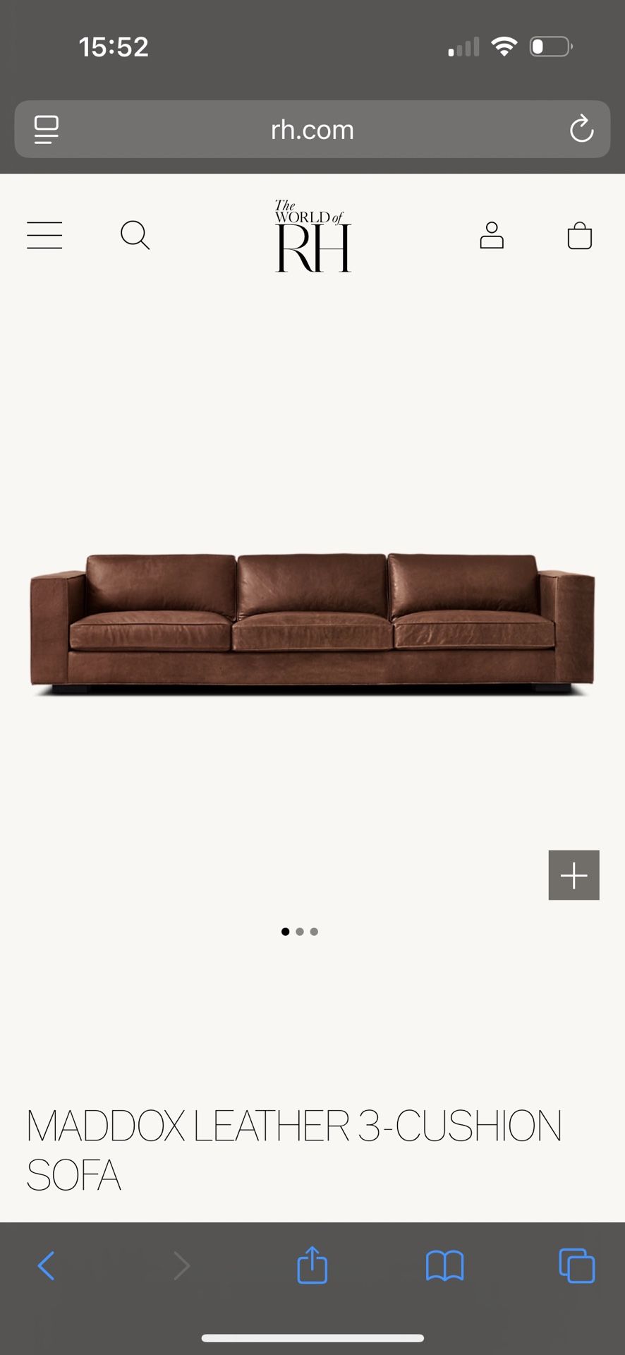 RH Restoration Hardware Sofa & Chair