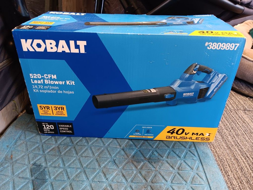 Kobalt Leaf Blower Kit New Never Been Used Retails For $189 Selling For $75 Dollars