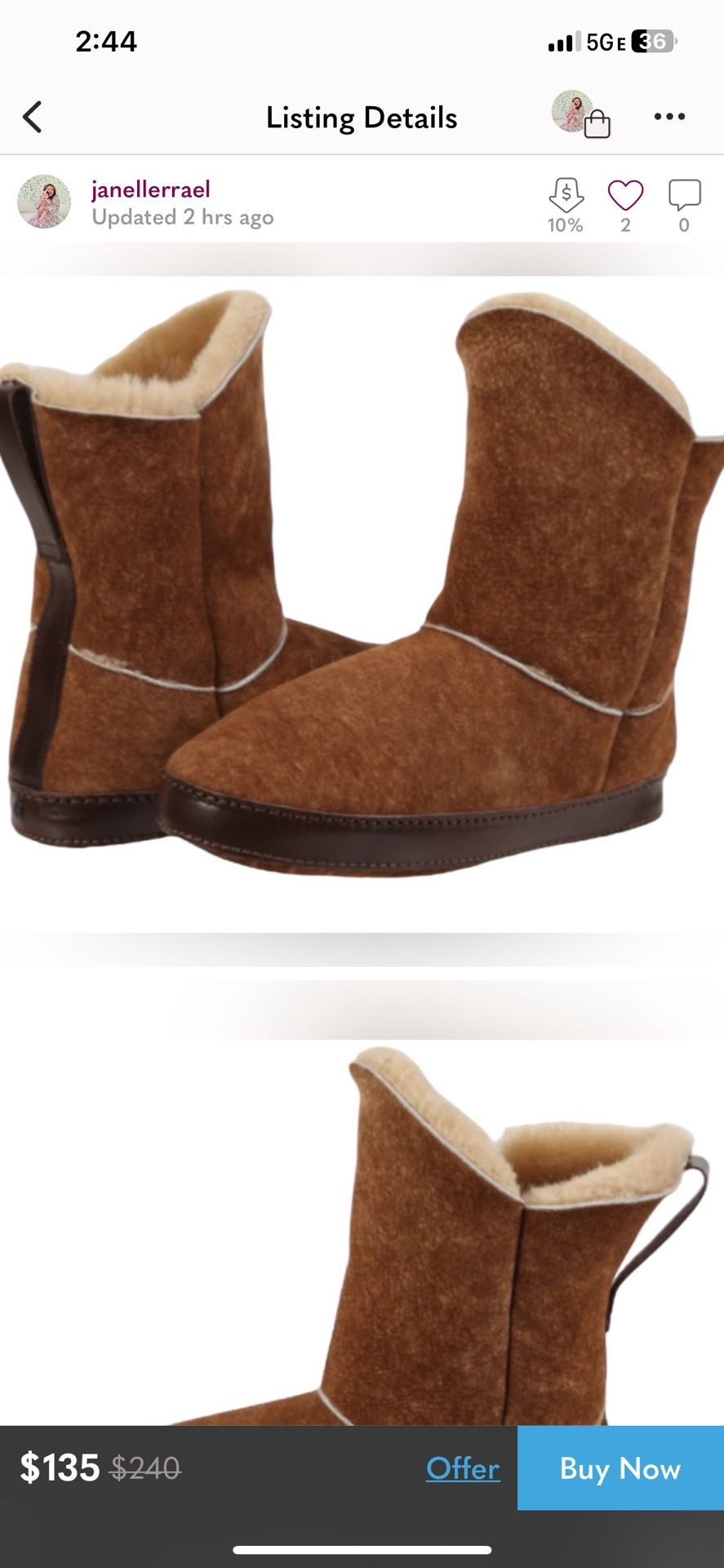 Italian Fur Boot Slippers