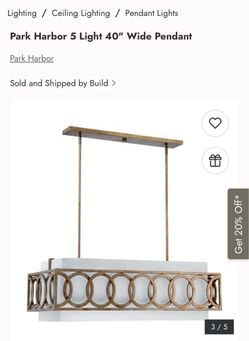 New in box lighting fixtures