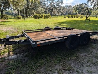 14ft Flat Trailer Made With Mobile Home Axels