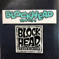 Blockhead Skateboard  Stickers