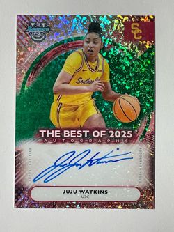 2025 Bowman Best University Juju Watkins Green Mini-Diamond Auto /99 USC