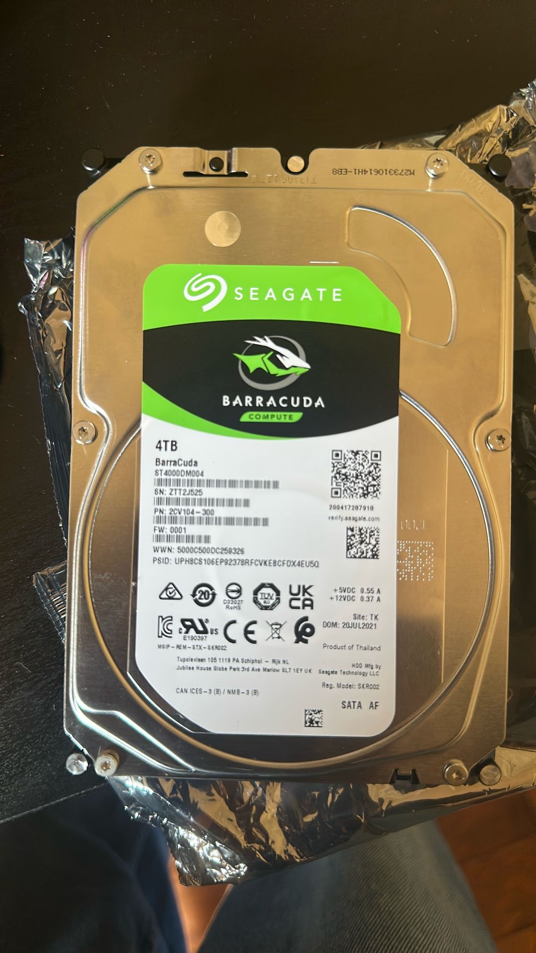 Seagate BarraCuda 4TB Internal Hard Drive