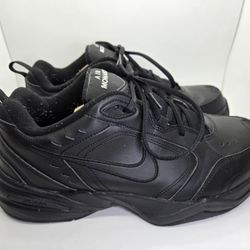 Nike Air Monarch IV Shoes Mens 11 Black Athletic Walking Running Casual Sneakers