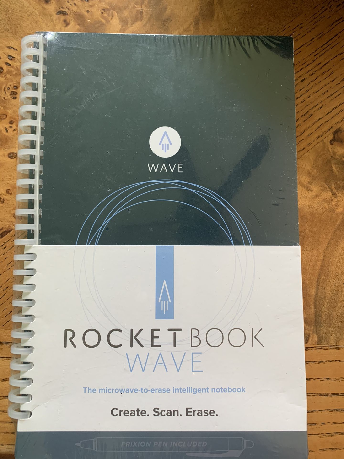 Rocketbook Wave Cloud-Connected Reusable Smart Notebook, Executive Size,6"x 8.9"