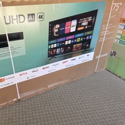 75 Tv Lg 4K free Delivery $55 Down On Finance Six Month Warranty 75 Lg 4K Smart Hdtv