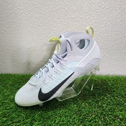 Nike Men's Huarache 9 Elite Mid LAX SE - Size 12 - FV6149 001 - Grey / Black NEW