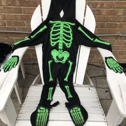 Kid’s Green Skeleton Halloween Costume