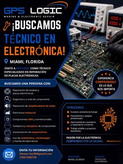 Se busca técnico en electrónica con experiencia