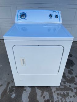 White Whirlpool gas dryer