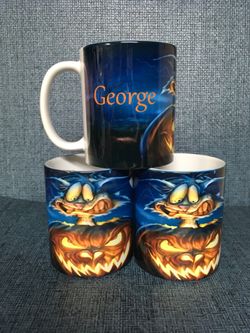 🎁CUSTOM COFFEE MUGS HALLOWEEN 🎃