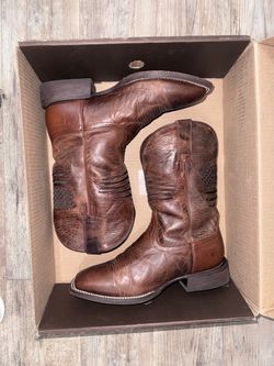 Ariat Brown Leather Western Cowboy Boots