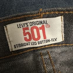 Levi’s 501 Original Riveted Button Fly Straight Leg Jeans