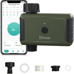 Bluetooth Water Timer for Garden Hose, Smart Sprinkler Irrigation Timer with Timing,