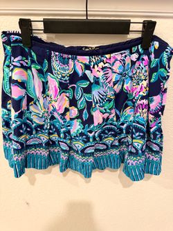 Lilly Pulitzer Floral Print Mini Skirt
