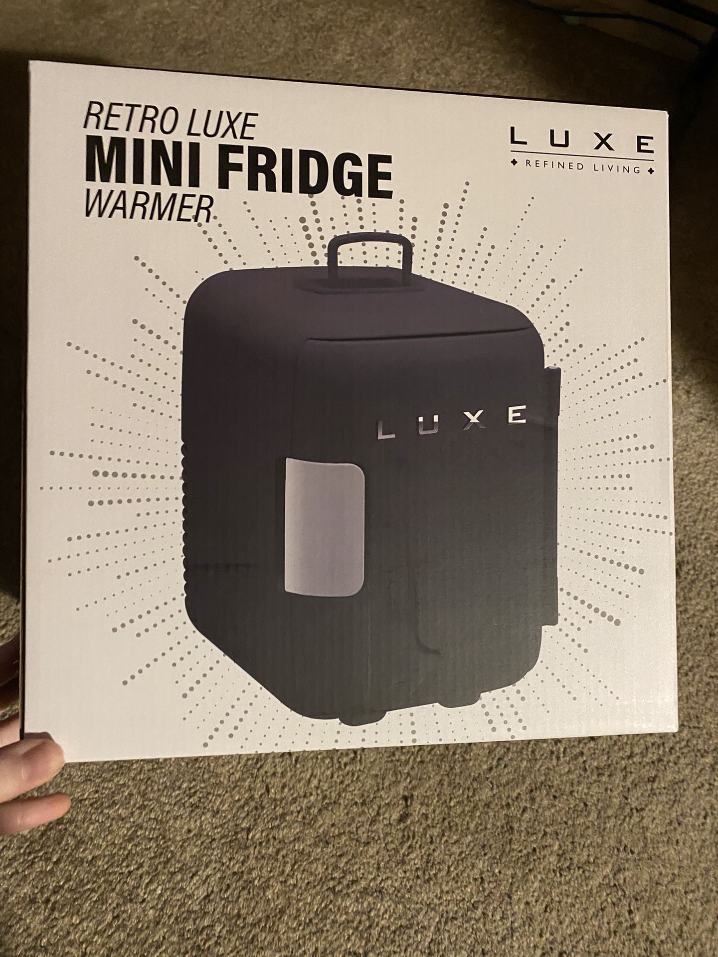 Luxe mini fridge