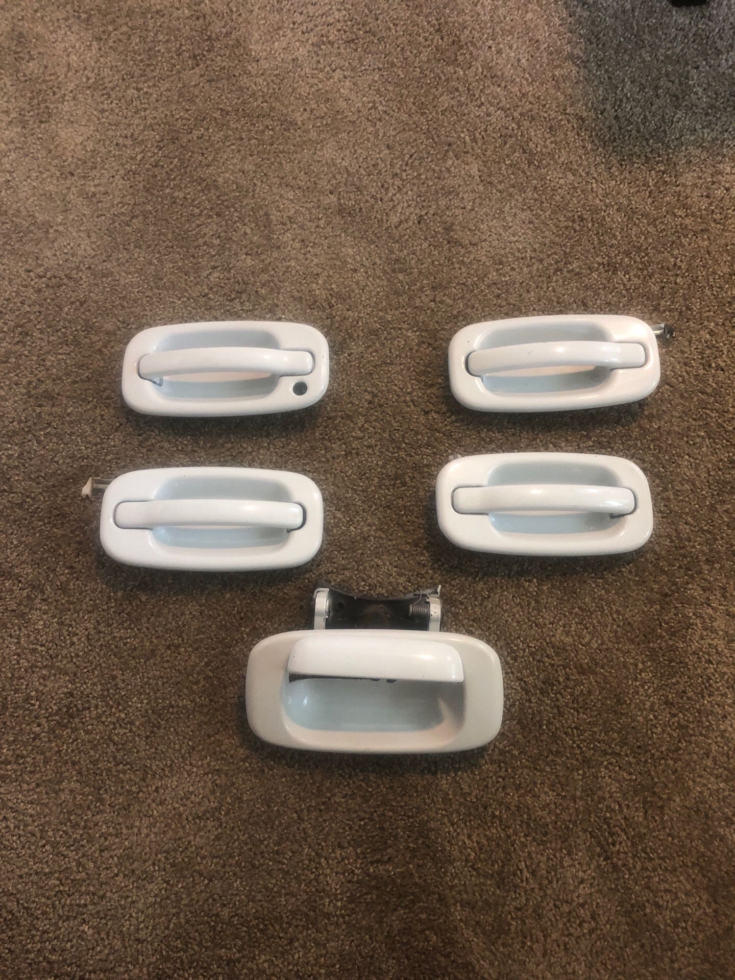 99-06 Silverado Sierra color matched white door handles and tailgate latch