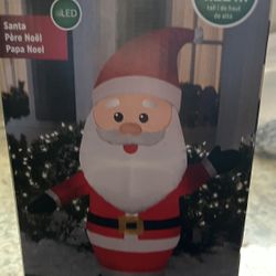 Santa Air blown Inflatable 4 Ft Lights Up