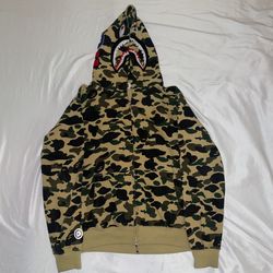 Bape Camo Shark Zip Up Set