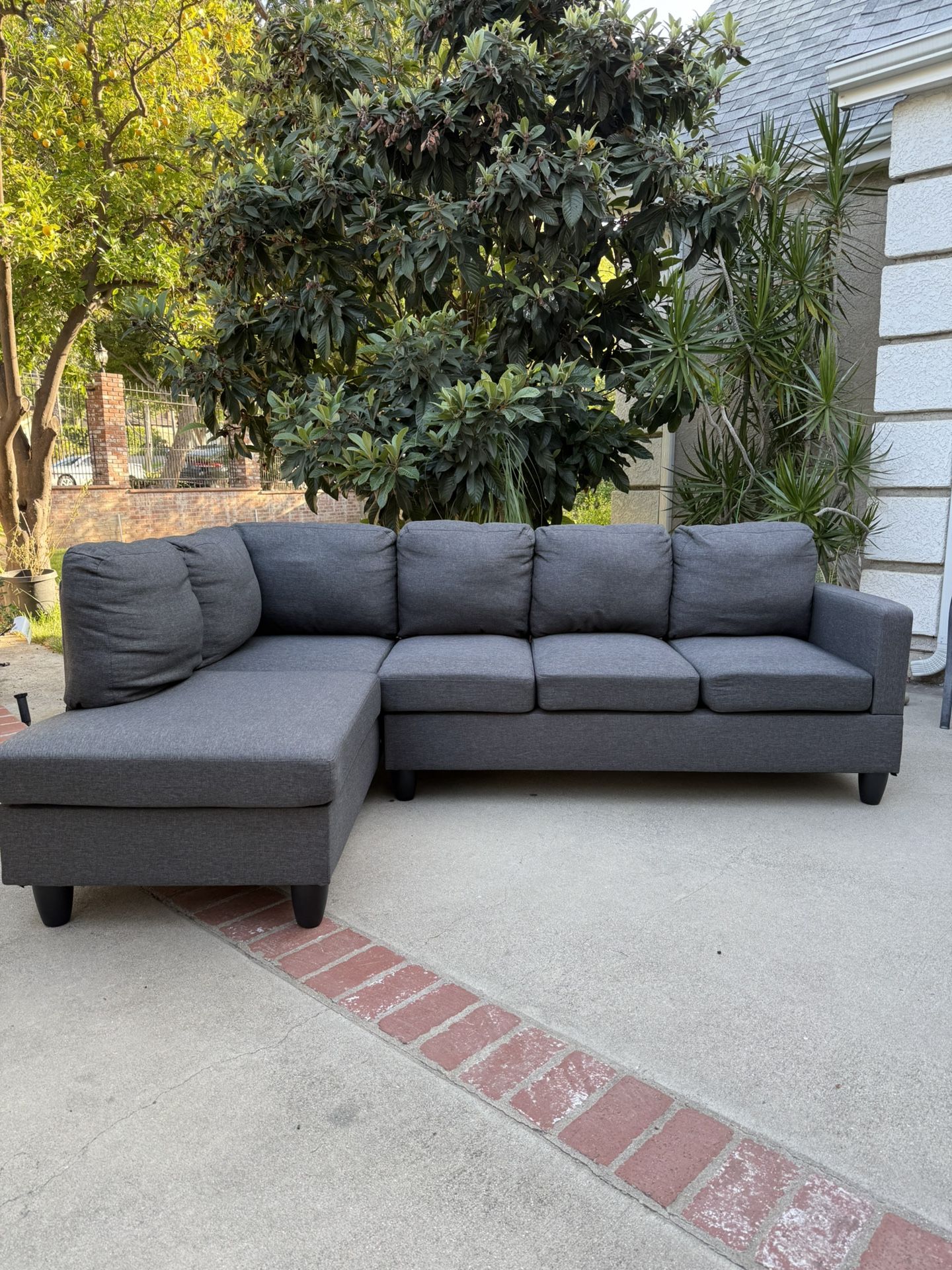 ❗️Free Delivery❗️gray Sectional
