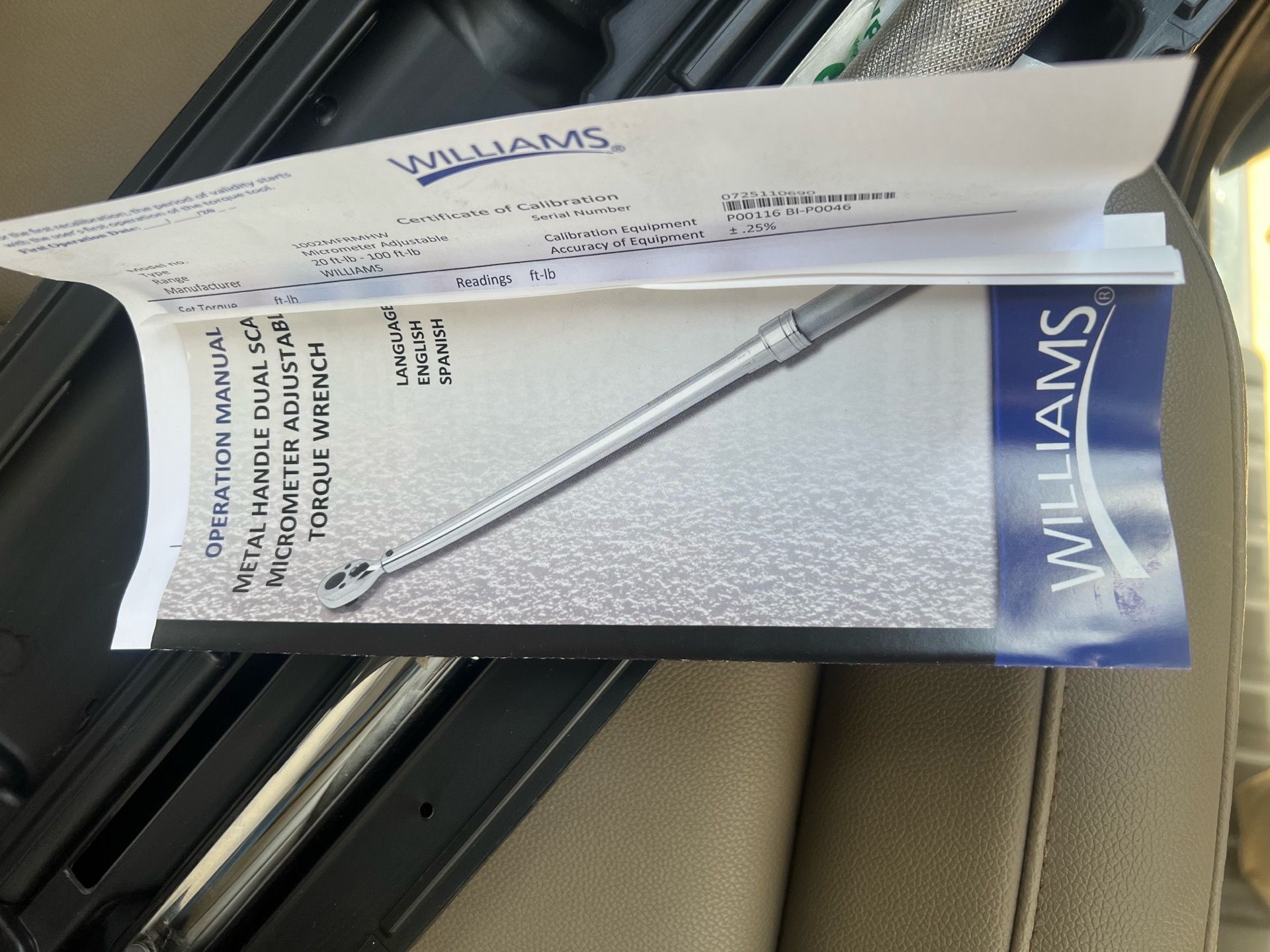 Williams 3/8 DR Torque Wrench