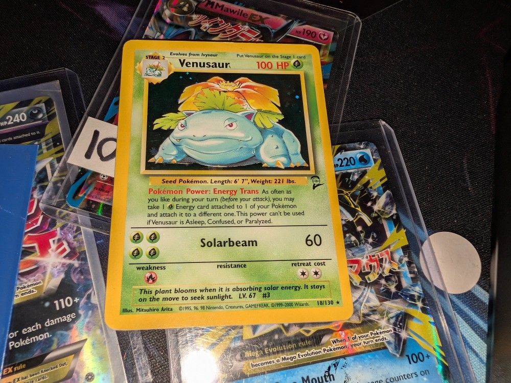 Venusaur Base Set 2 Pokemon Heavy Play 