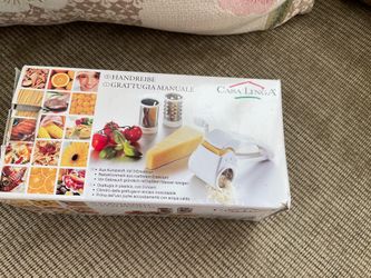 Casa Linga Manual Rotary Cheese & Food Grater – 3 Stainless Steel Drums