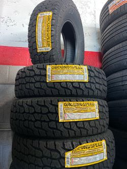 LT 235/75/R15 marca GROUNDSPEED A/T las 4 llantas nuevas instaladas y balanceadas